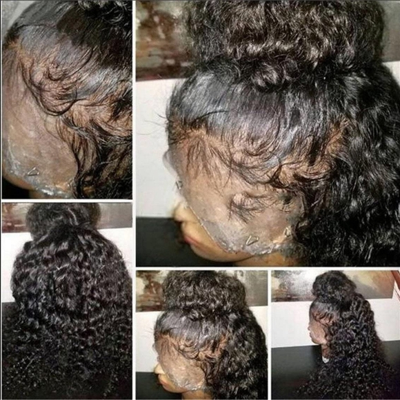 100% Curly Human Hair Lace Front Wig main image 5
